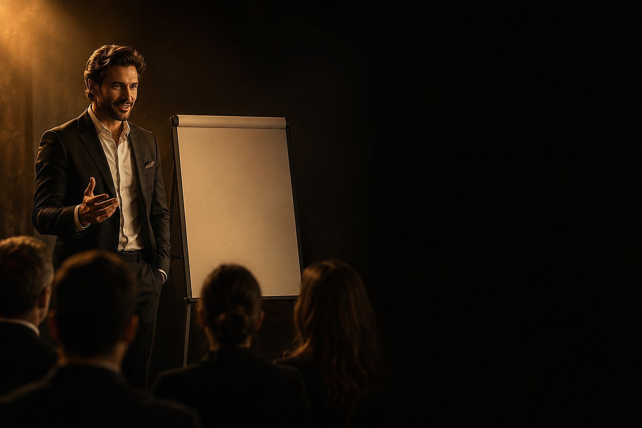 A coach running a demo session